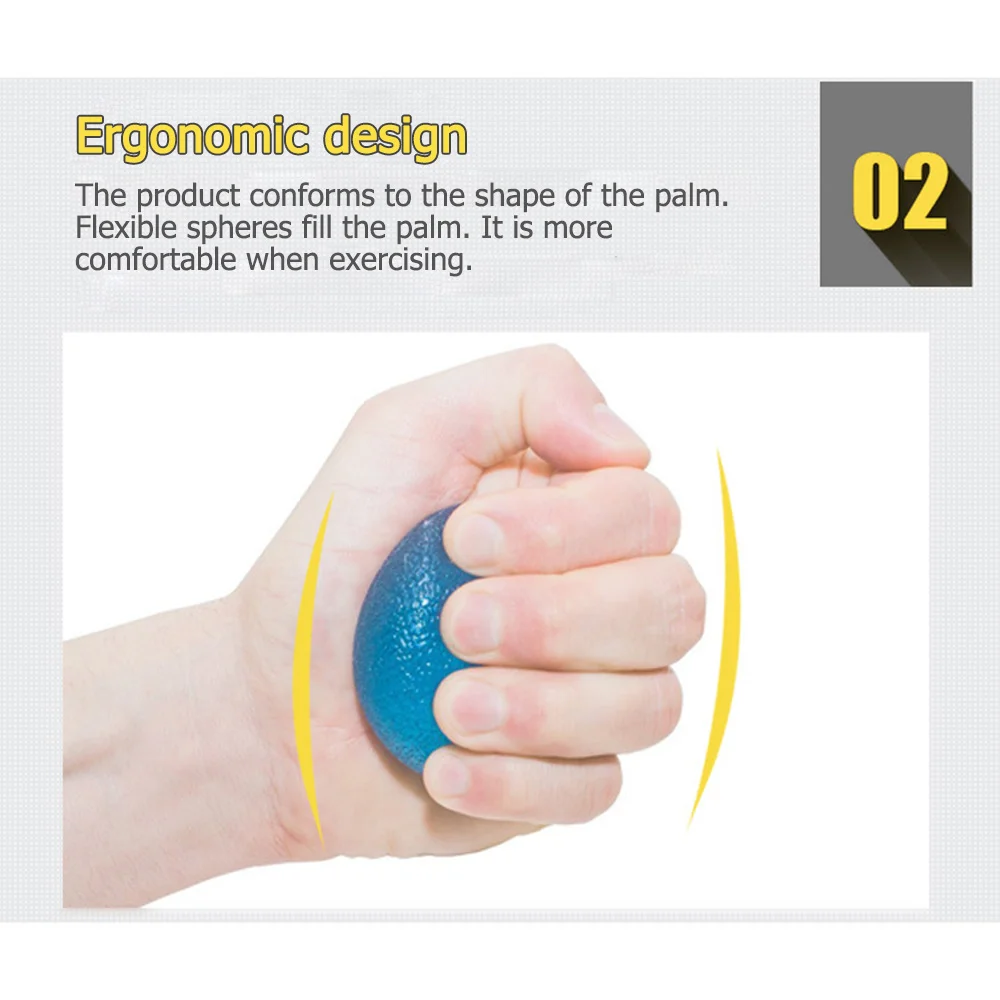 TPE Hand Exercise Ball massage rehabilitation exercise Hands Grip Strength Trainer hand ball Forearm Finger Fitness Accessories