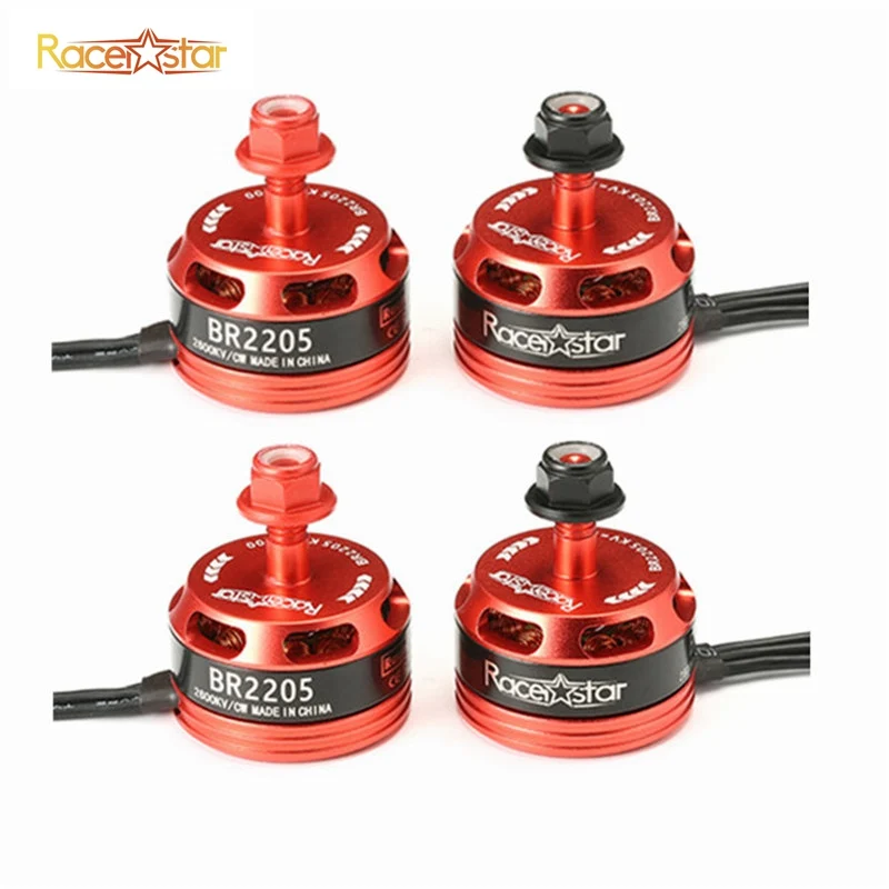 

4pcs 4x Racerstar Racing Edition 2205 BR2205 2600KV 2-4S Brushless Motor CW CCW For QAV250 ZMR250 260 280 Racing Frame RC Drones