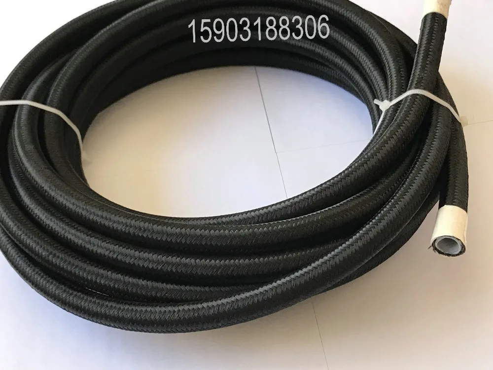 BRAIDED-AN-6-AN6-6AN-06AN-Teflon-PTFE-E85-Fuel-Ethanol-Oil-Line-Hose-FIT-FOR-E85-Fuel-1M