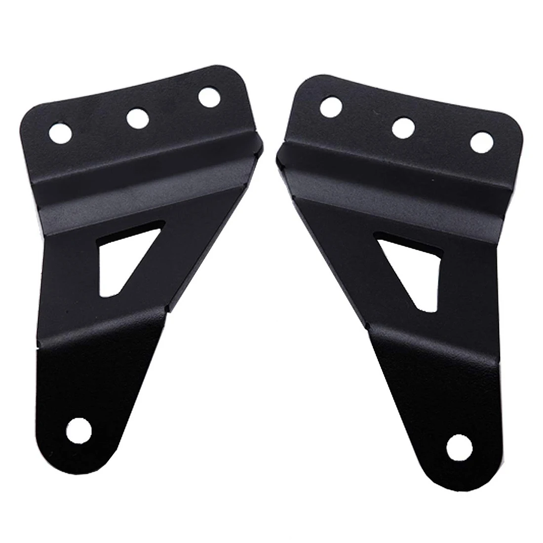 

Upper Windshield Mounting Brackets 50 inch Curved LED Light Bar Mounts for 2007-2015 4WD 2WD Chevrolet Silverado