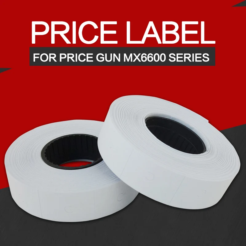 

10 rolls/lot Double column 6600 series price gun printing label 500pcs/roll