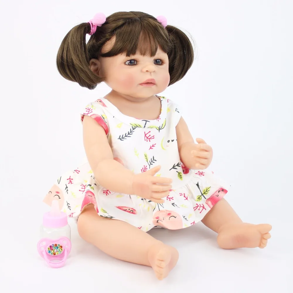 55 см эксклюзивная полностью силиконовая кукла-Реборн, игрушка для девочек, виниловая кукла для новорожденных принцесс, малышей, Bebe Alive Play House Bathe