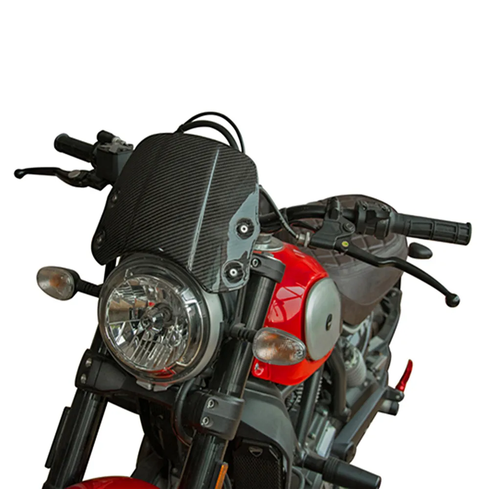 Мотоциклетный, из углеродного сплава лобовое стекло лобового стекла защита экрана с кронштейном для Yamaha XSR900 XSR 900