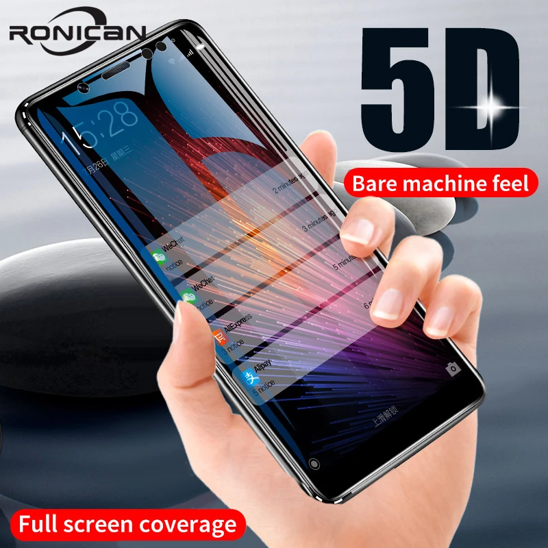 

5D Full Cover Tempered Glass For Xiaomi Mix3 Mi 5X 6X Mi8 Lite Mi8 SE F1 Screen Protector For Redmi Note 4X 6 6A Note 5 6 Pro S2
