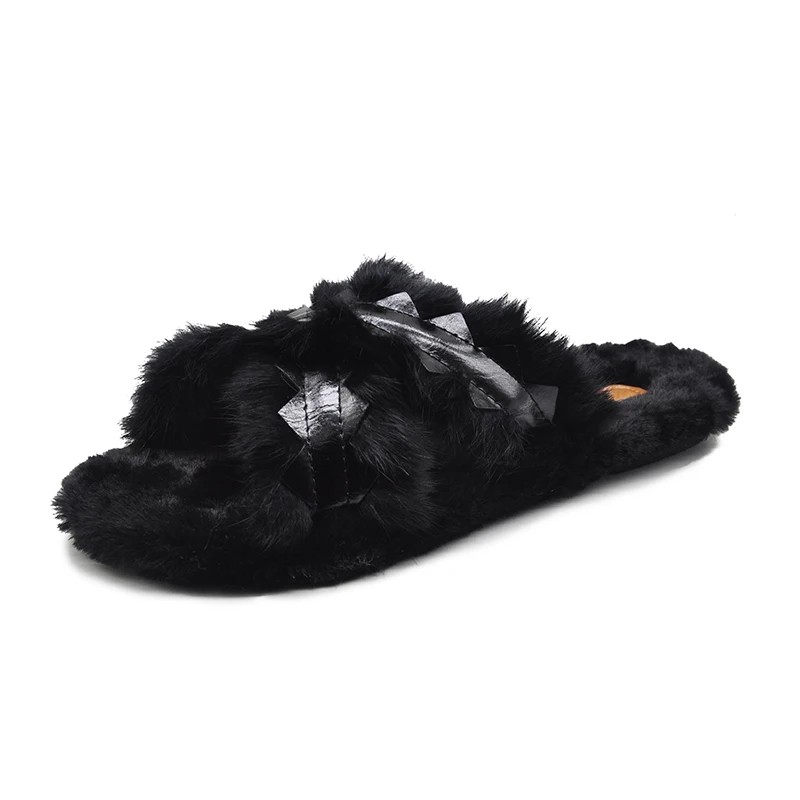 

Tangnest 2019 New Spring Fashion Slippers Outdoors Women Casual Flock Solid Shoes Soft Flat With 3 Colors Size 36-40 XWT1663