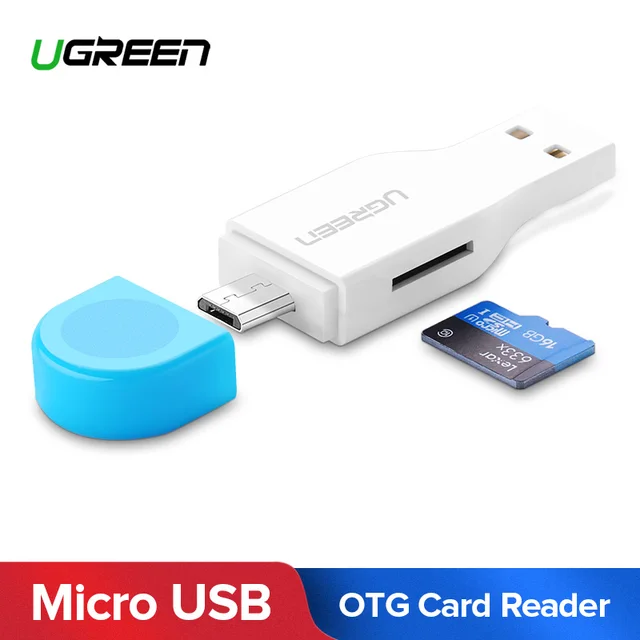 Best Offers Ugreen Card Reader USB 2.0 Micro SD TF OTG Mini Smart Memory Card Adapter for Laptop Phone Cardreader OTG Micro SD Card Reader