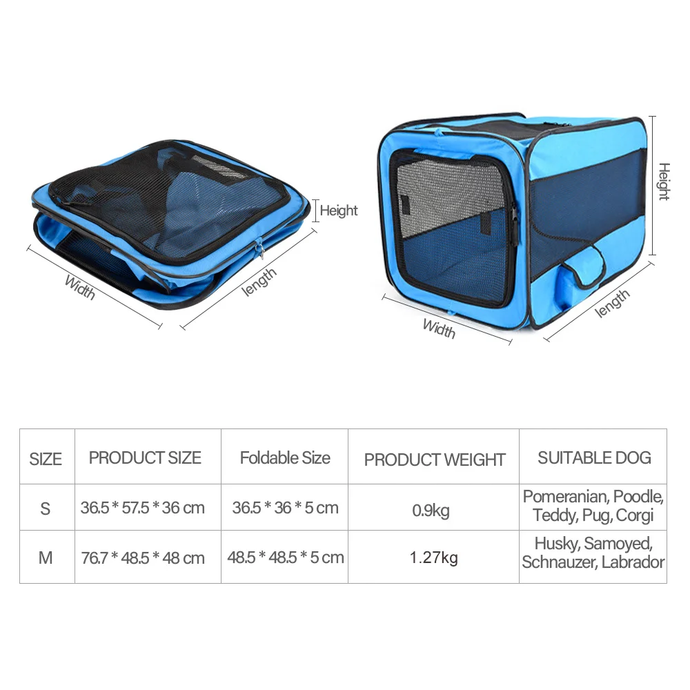 Pet Car Seat Handbag Carrier Pet Soft-Sided Oxford Cloth Foldable Large Space Bag Backpack For Cats Dogs Travel Kennel