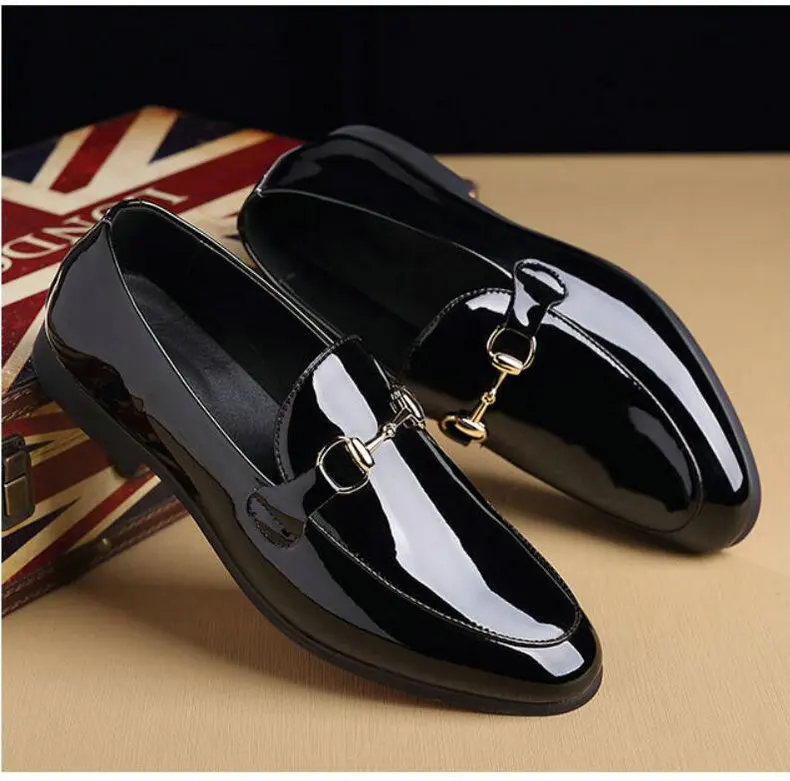 Men's Casual Shoes Loafers Spring Autumn Slip-On Loafers Men Black Mens Shoes Casual Mens Loafers Rivet Big Size 46 47 48 Socks (7)