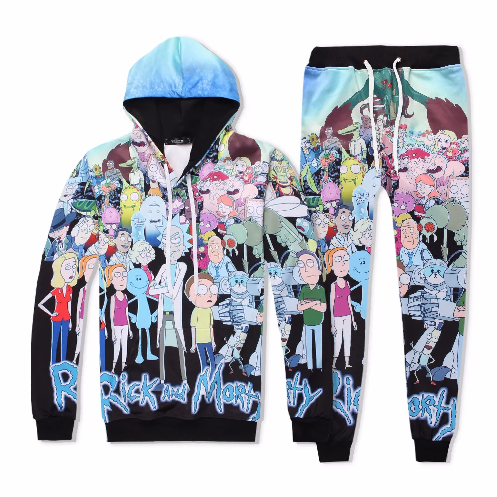 

Hot 2 Piece Set Men And Women Casual Tracksuits 3D Print Anime Modi Fashion Hoodies Hooded+Pants Sweatshirt Track Suit XXL