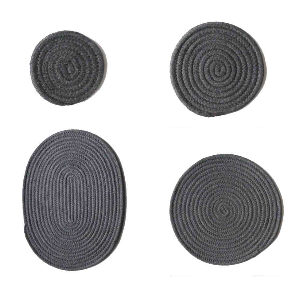 

4 Sets Of Creative Home, Cotton Placemats, Heat Insulation, Anti-scald, Water Absorption, Place Mat Coasters