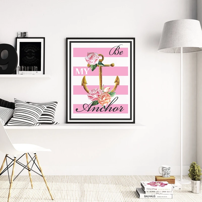 BE MY ANCHOR Wall Print Living Room Decor