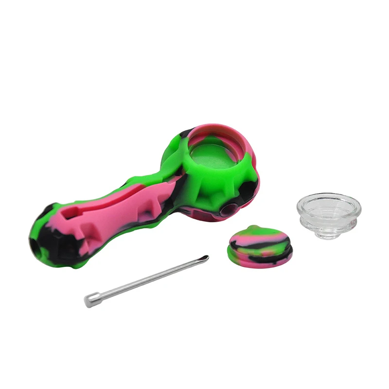 1pc Silicone Smoking Pipe Silicone Tobacco Pipe Lighters Smoking