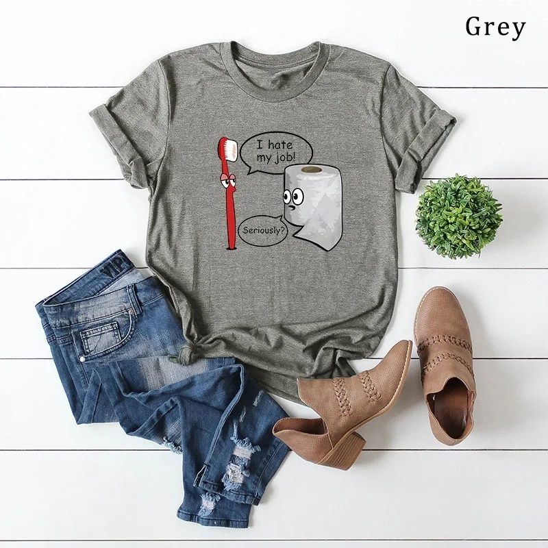 

Casual 100% cotton women print t-shirt S-5XL Plus Size Summer Funny Cartoon T-shirt harajuku cute oversize basic tops loose Tees