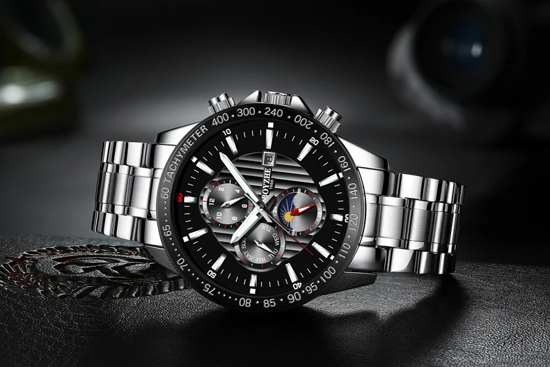 Лучший бренд класса люкс BOYZHE для мужчин с автоматическим подзаводом деловые часы Спортивные Светящиеся водостойкие мужские часы Relogio Masculino