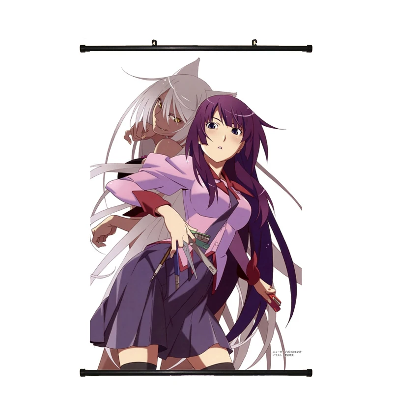 Японский аниме Monogatari финальный сезон Bakemonogatari Hanamonogatari Senjougahara Hitagi домашний Декор