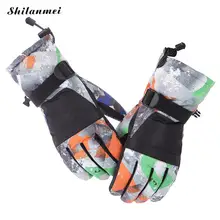 

Winter Professional Ski Gloves Girls Boys Adult Windproof Waterproof Cloth Warm Gloves Snow Kids Skiing Snowboard Gloves Unisex