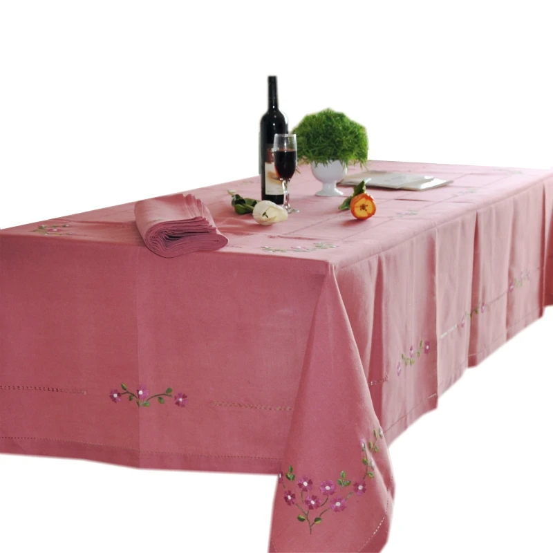 HETAIYIYUAN Fashion Party embroidery table cloth hand tablecloth pastoral flower dining tablecloths cover | Дом и сад