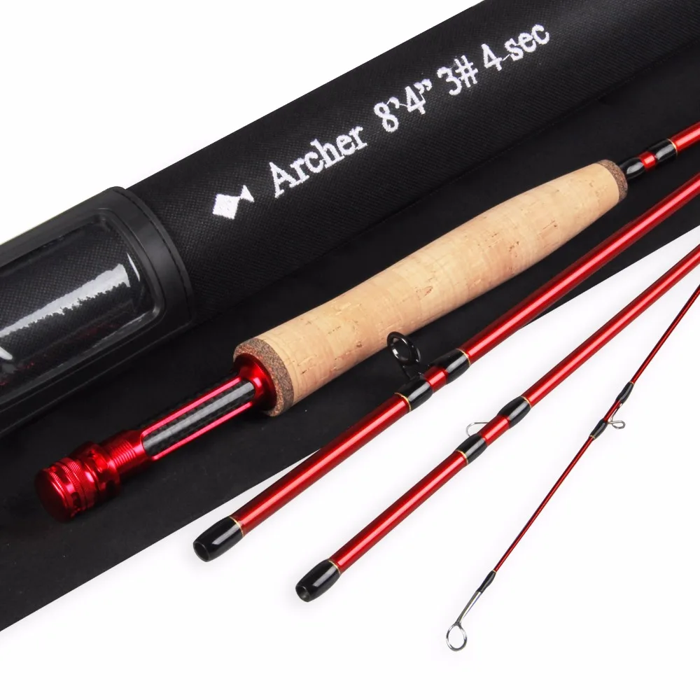 

Angler Dream 3/4/5/8WT 36T Carbon Fiber Fly Fishing Rod 7.5/8.3/9FT 4Section Fast Action Fly Rods & Cordura RodsTube