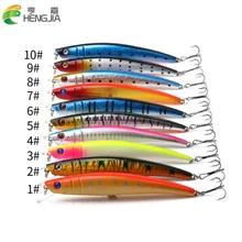 Прикормы гольян рыбалки приманки плавающей форель 11.5 см 11.2 г 4 крючки жесткого пластика иска де pesca колебание рыболовные снасти воблеры рыбалка pesca