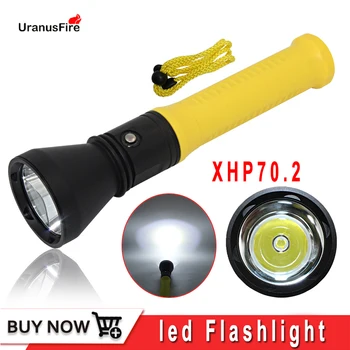 

xhp70.2 led flashlight diving torch lantern 4200LM waterproof high power underwater hunting XHP70 dive torch lamp torch