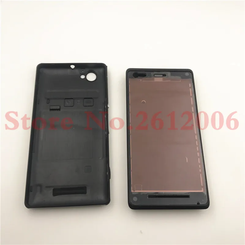 Полный корпус для sony Xperia M C1904 C1905 C2004 C2005 ЖК-панель средняя рамка чехол Крышка батарейного отсека Боковая кнопка