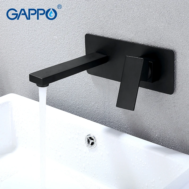 

GAPPO wall mounted basin sink faucet basin Faucets black bathroom mixer tap wall faucet bath water taps faucets mixer Y10705