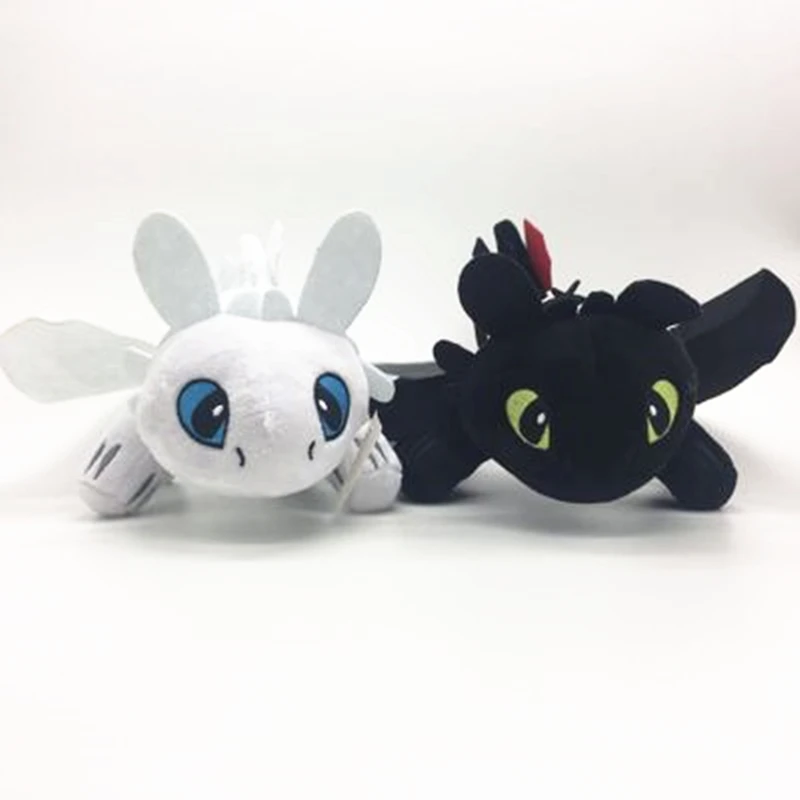 

35cm Toothless light Fury How to Train Your Dragon 3 Toys Anime Figure Night Fury Dragon Plush Doll Toys Toys For Children Kids