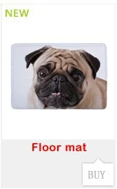 Напольный коврик милая собака мопс с большим лицом печать на заказ Нескользящие коврики ковры коврик для помещений на открытом воздухе гостиная детская комната