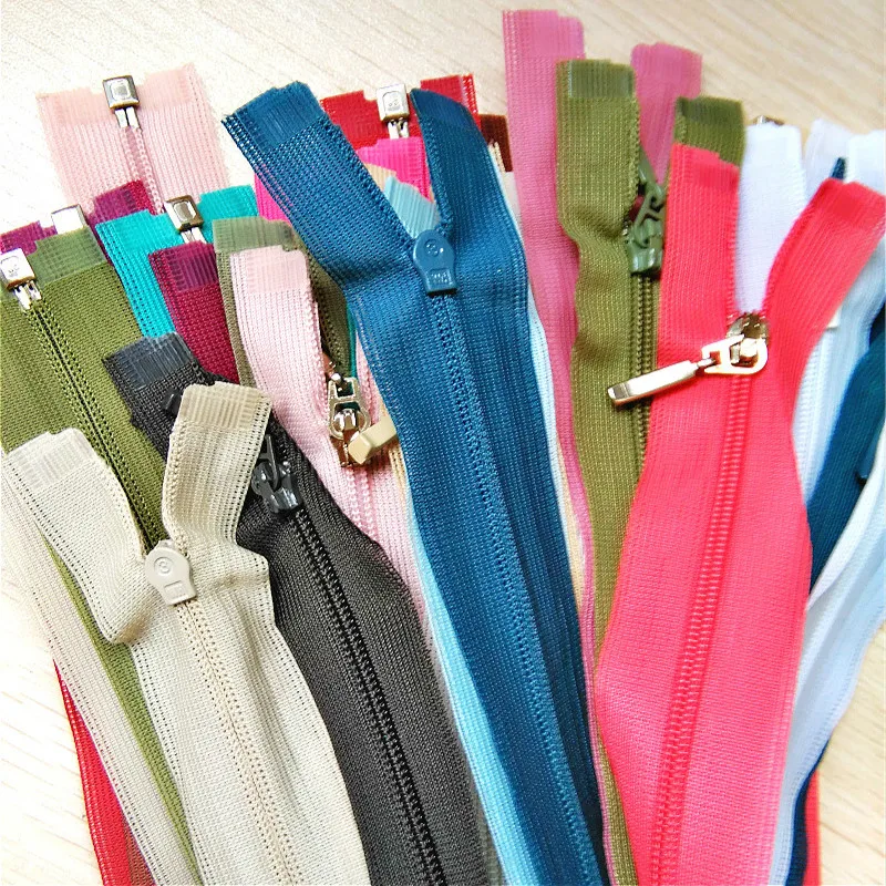 

10 PCS/LOT LONG Nylon Zipper FASTENER Open End JACKET ZIPPERS REPLACE BEST SAVE ONLINE Sewing Accessories