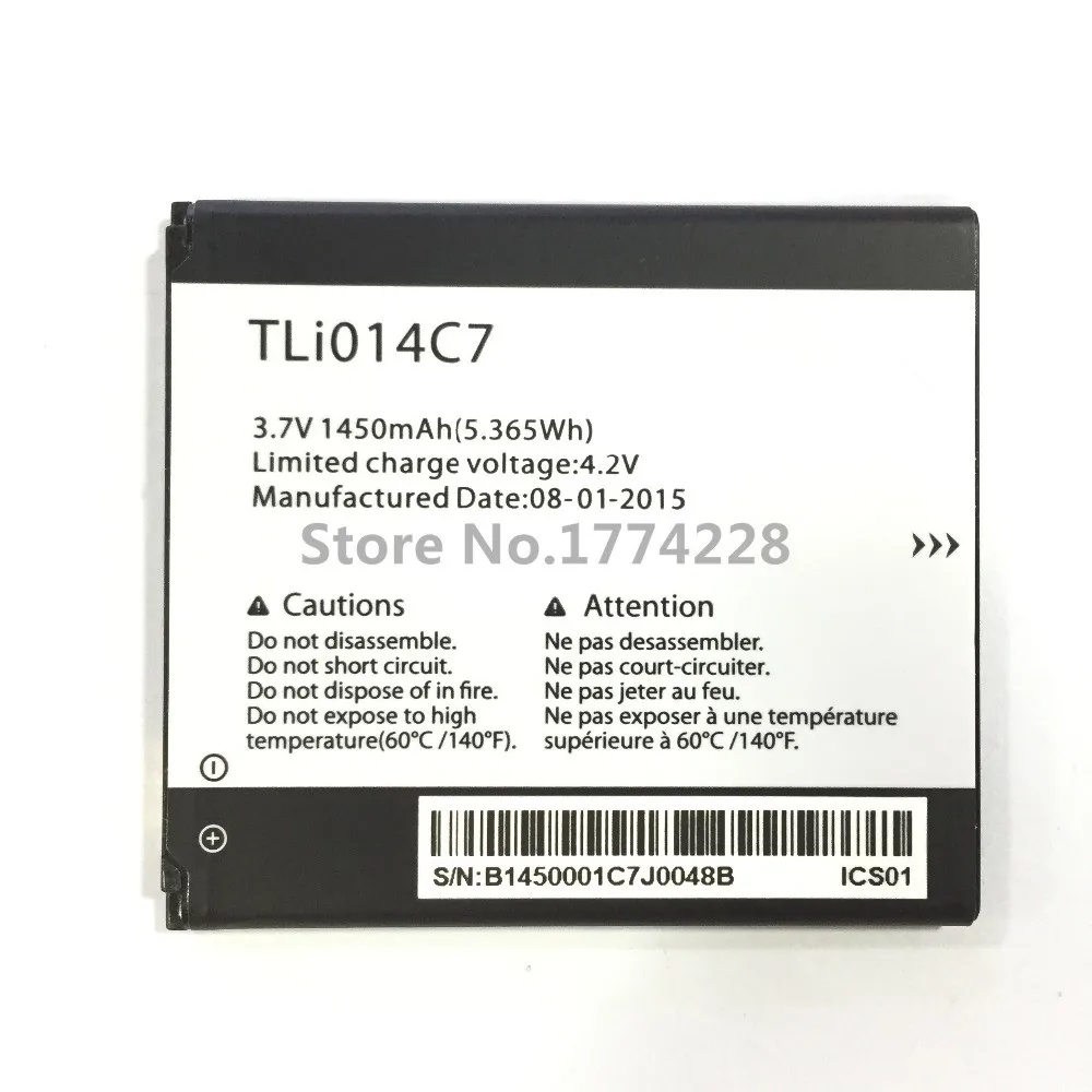 Аккумулятор MLLSE 3 7 В 1450 мАч TLi014C7 для ALCATEL onetouch Pixi First 4024D 4 0 &quotTLi014C7 1ICP5/54/60|battery for