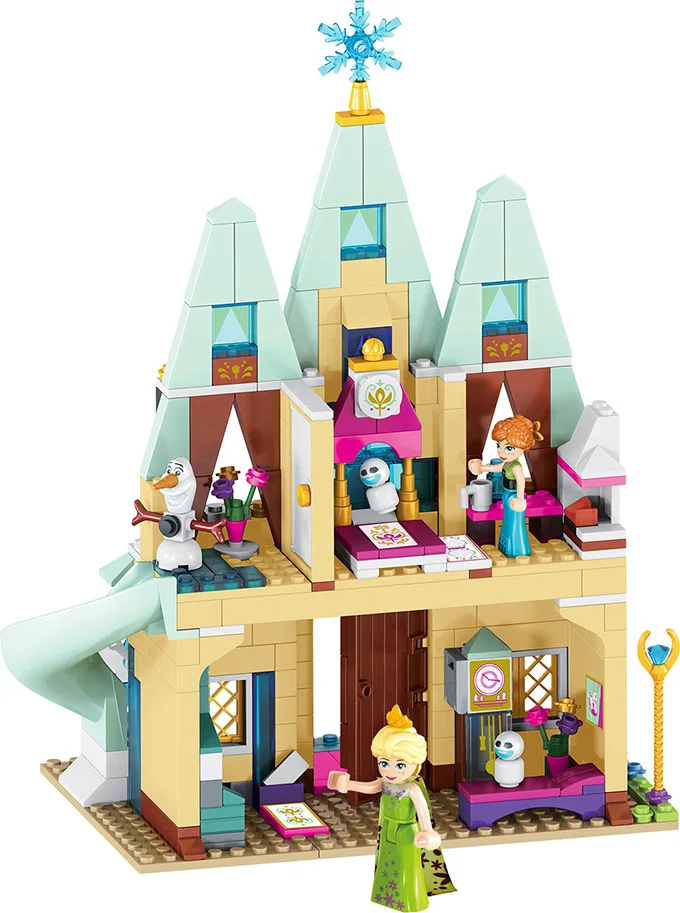 Disney Toys Frozen Elsa Anna Arendelle Castle Celebration Model Building Block Bricks Toy Birthday Gift For Childrens Disney Toys Frozen Elsa Anna Arendelle Castle Celebration Model Building Block Bricks Toy Birthday Gift For Childrens