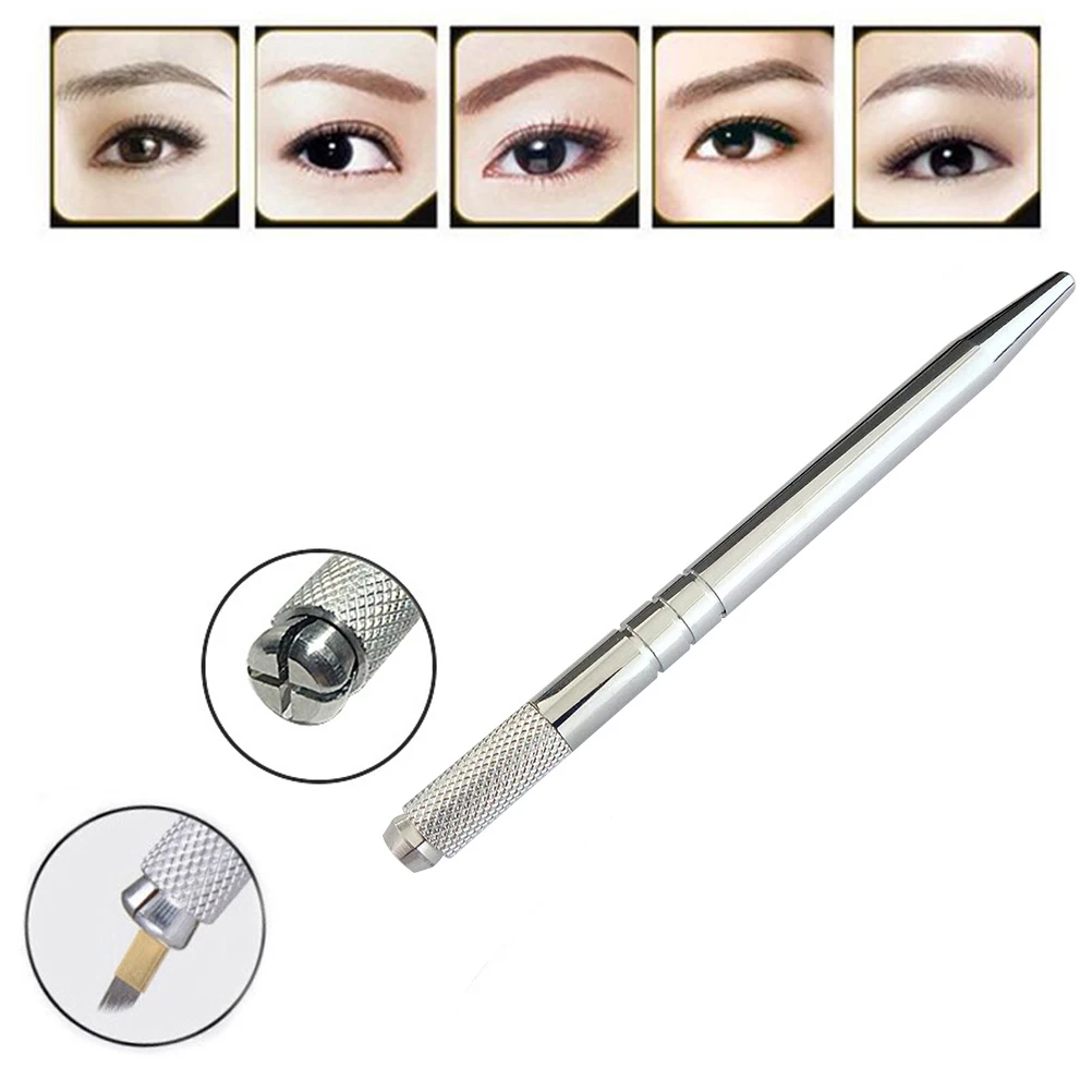 5pcs Manual Eyebrow Pen Durable Microblade Tattoo Eyebrow Pen for
