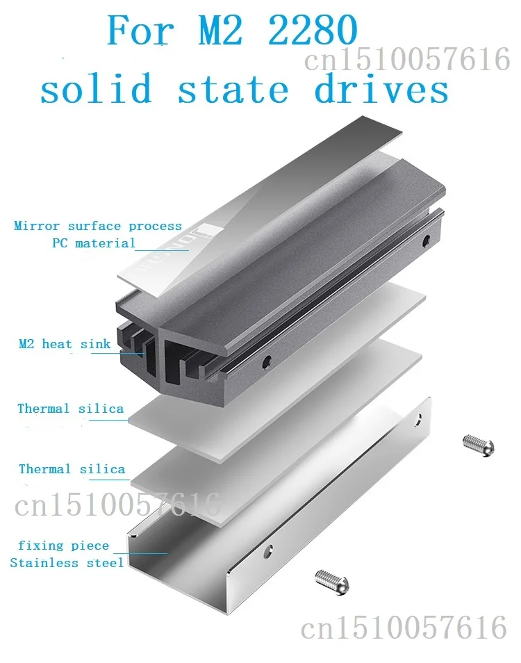 Jonsbo M.2 кулер для жесткого диска M.2 твердотельный диск 2280 алюминиевый радиатор