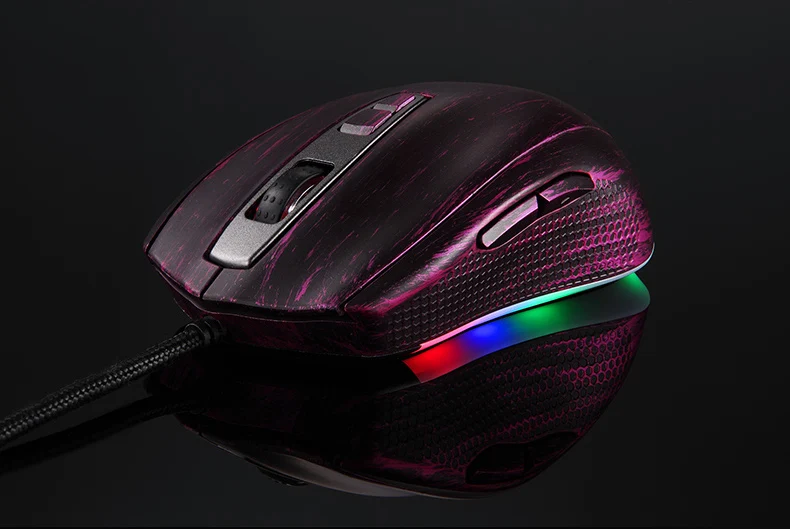 Motospeed V60 RGB Программирование макросов 5000 dpi игровая мышь USB компьютер 7 кнопок Wried оптическая мышь с подсветкой светодиодный
