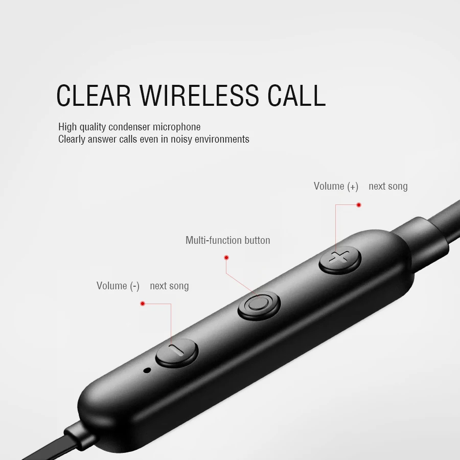 CBAOOO HT11 шеи Bluetooth наушники с микрофоном 4 1 стерео Беспроводная гарнитура для iPhone