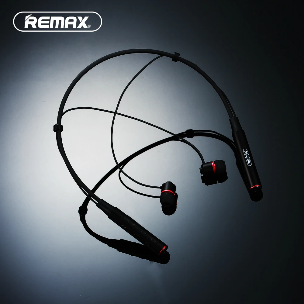 Беспроводные спортивные стереонаушники Remax с шейным ободом Bluetooth музыкальные