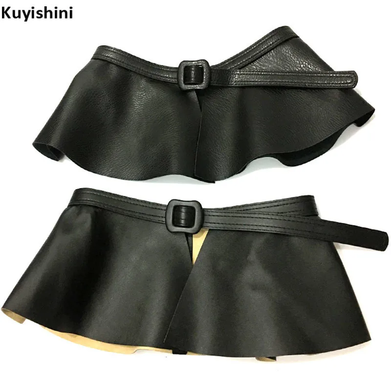 

Fashion Madam Pendulum Waist Belt Cross All Match PU Leather Belt Ruffles Skirt Belts Women Peplum Cummerbund Corset Belt Strap