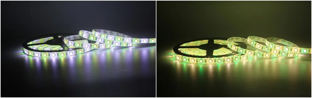 5 м/лот RGBW Светодиодные ленты свет SMD 5050 RGBWW DC 12 В светодиодный гибкий неон Tape Light не Водонепроницаемый внутренней отделки атмосфера лампы