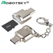 Usb type C кард-ридер USB3.1 тип-c OTG адаптер Поддержка Micro SD TF кард-ридер с цепочкой для samsung Galaxy
