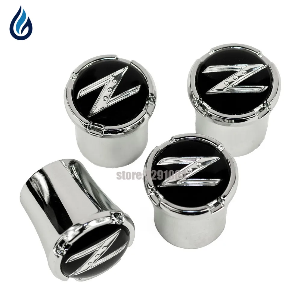 

Car Styling Wheel Tire Valve Stems Caps Cover For Nissan Z Logo Sylphy Murano Frontier Serena Skyline Livina Praire 240ZX 280ZX