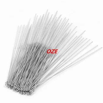 

100pcs Laboratory Test Tube Bottle Cup Cleaning Tool Nylon 5mm Clear Brush