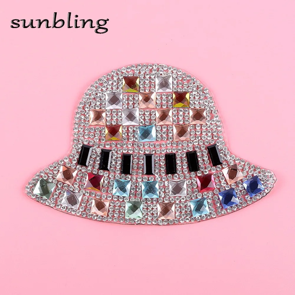

promotion new design character patches hot appliqued DMC rhinestone hotfix iron-on patch accessory Handmade DIY patches