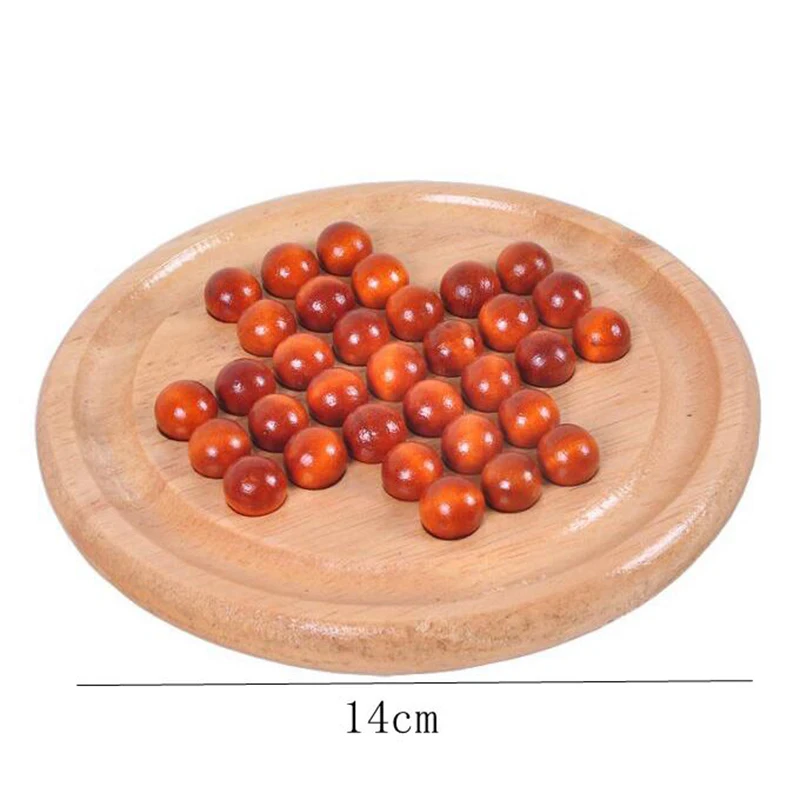 Luban Lock Puzzle Brain Teaser Grownups Toy Labyrinth and Noble Chess Peg Solitaire Game Wooden Puzzles For Children Adults Gift 6
