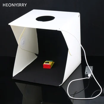 

30 x 30 x 30cm Portable Mini Photo Studio Box plastic Photography Backdrop built-in Light Photo Box Photo Studio Accessories