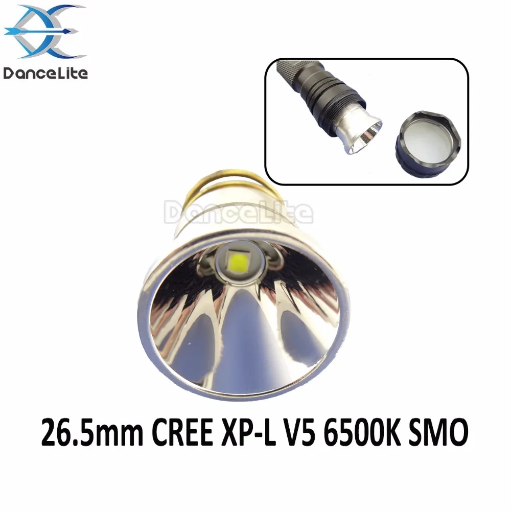 

1PC 26.5mm 3.7V XP-L V5 6500K 10W Aluminum SMO LED Module Drop-in ( Flashlight Replacement Parts)