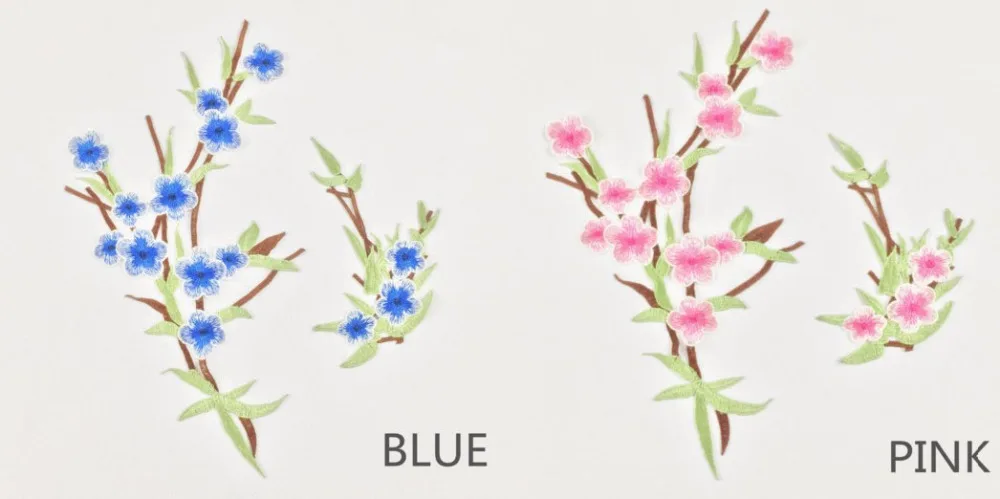 blue and pink