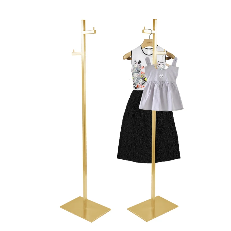 Stainless Clothing Hanger Display Rack Window Clothes Bag Props Hat Bag