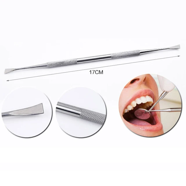 1pcs Stainless Steel Dental Tools Teeth Tartar Scraper Mouth Mirror