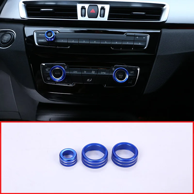 3 шт. для BMW 1 2 4 серии F30 F34 F46 GT X1 F47 F48 13 17 автостайлинг ручки кондиционера аудио круг