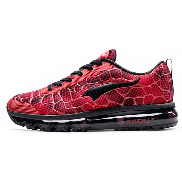ONEMIX; zapatillas hombre Air; мужские кроссовки; классические кроссовки для бега; Уличная обувь; красивые тренды; спортивные кроссовки - Цвет: 1096Red Black